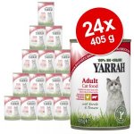 Lot de boîtes bio pour chat Yarrah 24 x 400/405 g poulet (pâtée Cat Dinner) (400 g)