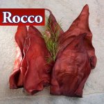 Oreilles de bœuf fumées pour chien Rocco 10 friandises