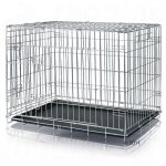 Cage de transport pour chien L 116 x l 77 x H 86 cm, 2 portes