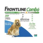 Frontline combo pour chien de taille moyenne - 10/20 kg 3 pipettes