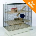 Cage pour hamster, gerbille et souris Skyline Fun Area Leon L 67 x l 36,5 x H 65 cm